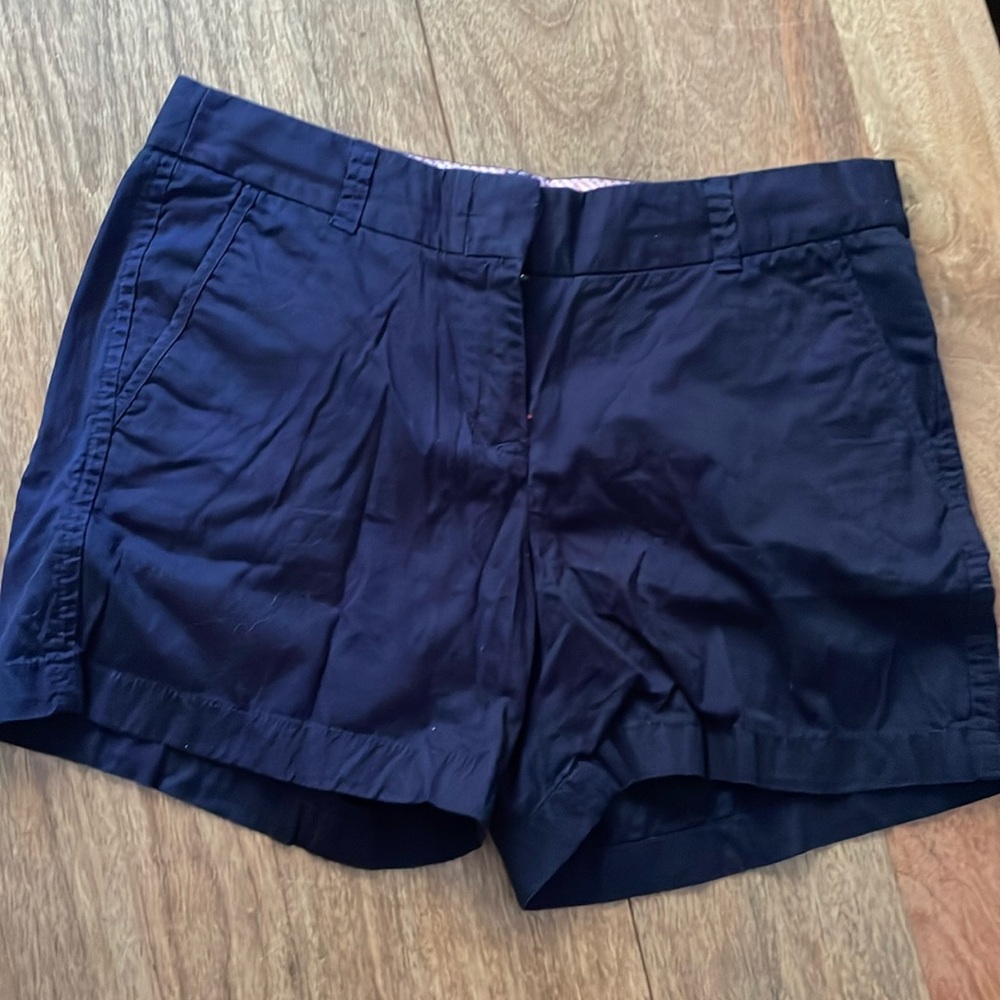 J. Crew Navy Chino shorts 6 4” inseam
